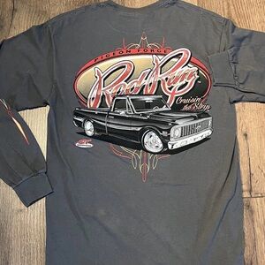 Men's Gray Long Sleeve Rod Run Tennessee Chevrolet C10 Squarebody